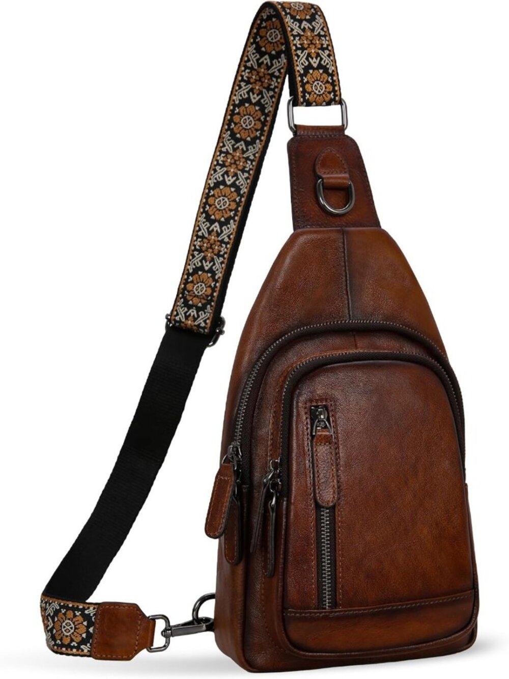 Stylish Leather Sling Bag for Women - RFID Crossbody Purse & Fanny Pack